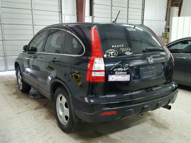 JHLRE38378C034104 - 2008 HONDA CR-V LX BLACK photo 3