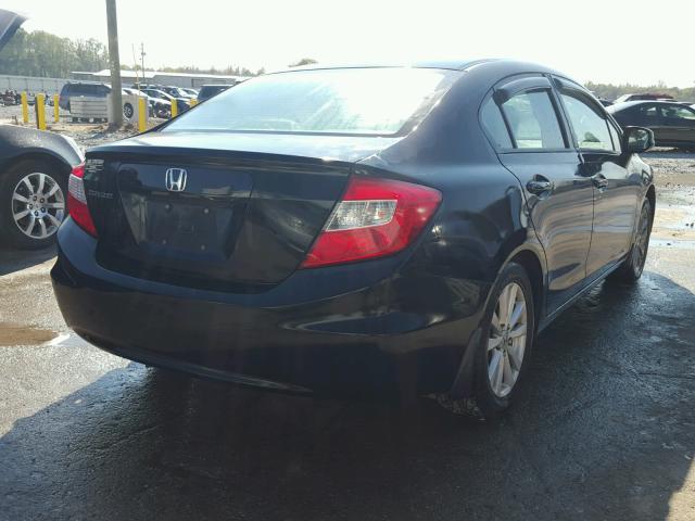 19XFB2F82CE101985 - 2012 HONDA CIVIC EX BLACK photo 4