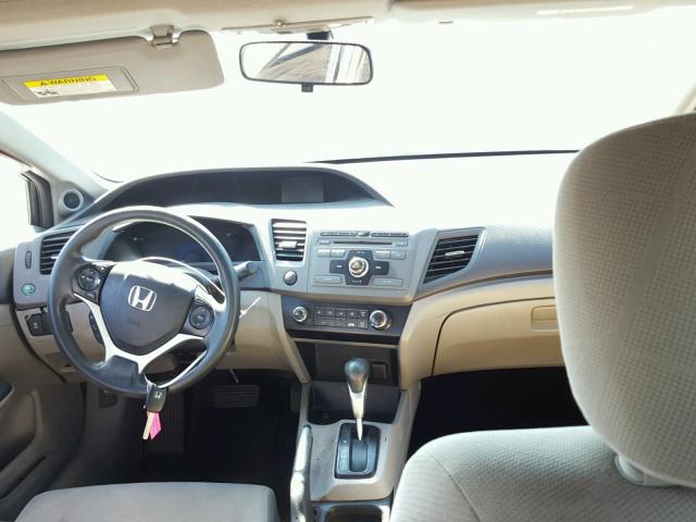 19XFB2F82CE101985 - 2012 HONDA CIVIC EX BLACK photo 9