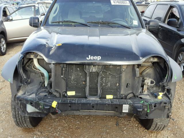 1J4GL48K75W544755 - 2005 JEEP LIBERTY SP BLACK photo 9