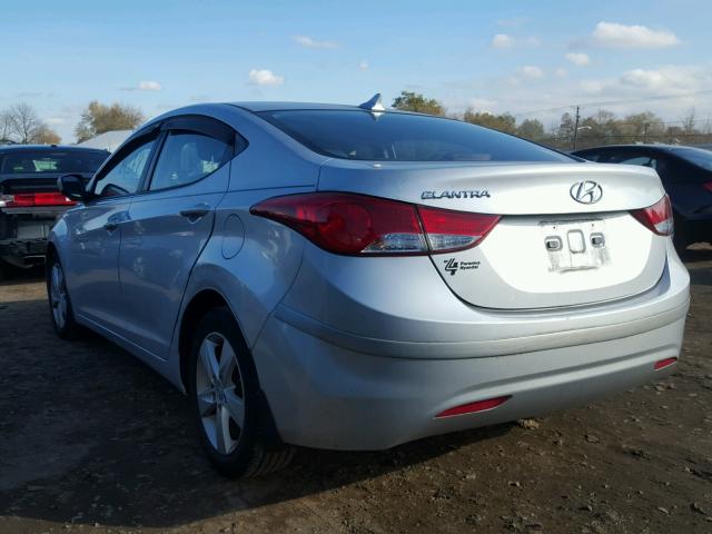 KMHDH4AE4DU757277 - 2013 HYUNDAI ELANTRA GL GRAY photo 3