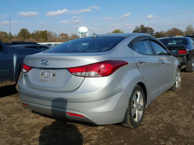 KMHDH4AE4DU757277 - 2013 HYUNDAI ELANTRA GL GRAY photo 4