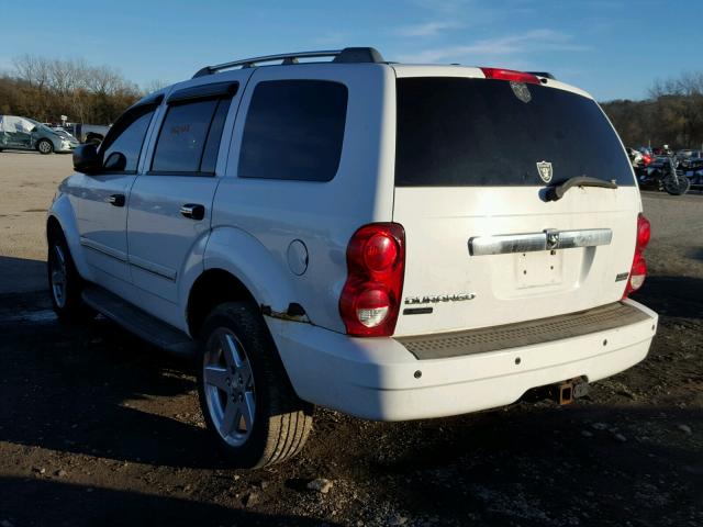 1D8HB58287F572751 - 2007 DODGE DURANGO LI WHITE photo 3