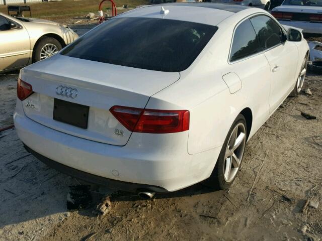 WAUDK78T39A014563 - 2009 AUDI A5 QUATTRO WHITE photo 4