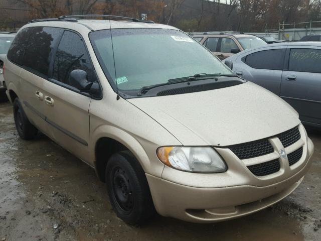 2B4GP443X2R759234 - 2002 DODGE GRAND CARA BEIGE photo 1