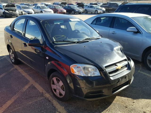 KL1TD56688B112482 - 2008 CHEVROLET AVEO BLACK photo 1