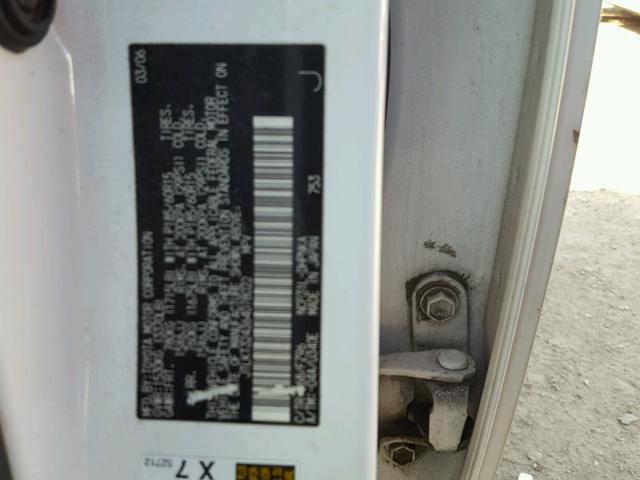 JTLKT324364078022 - 2006 TOYOTA SCION XB Ақ фото 10