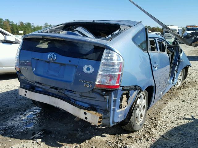 JTDKB20U677546711 - 2007 TOYOTA PRIUS BLUE photo 4