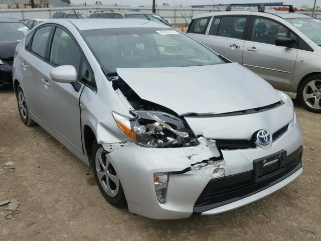 JTDKN3DU9D5693006 - 2013 TOYOTA PRIUS SILVER photo 1