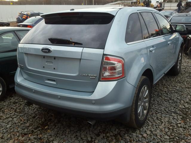 2FMDK49C38BA60554 - 2008 FORD EDGE LIMIT BLUE photo 4