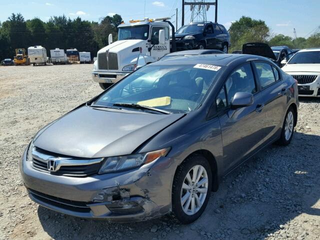 2HGFB2F9XCH551804 - 2012 HONDA CIVIC EXL 灰色 照片 2