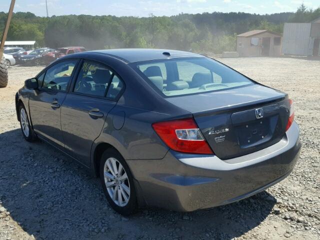 2HGFB2F9XCH551804 - 2012 HONDA CIVIC EXL 灰色 照片 3