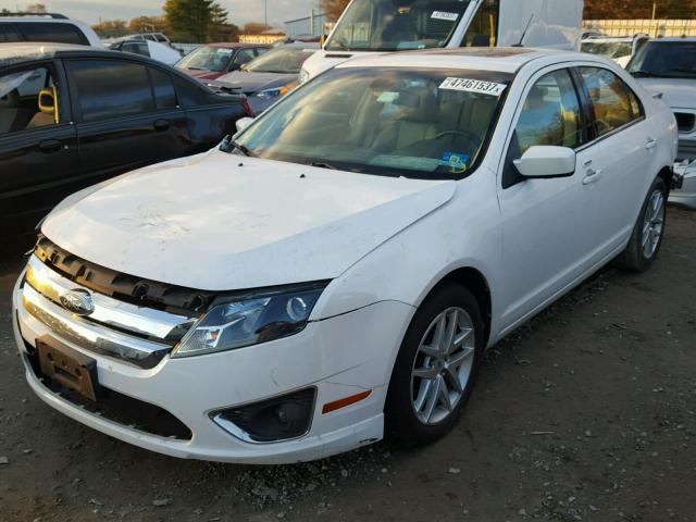 3FAHP0JG1BR206091 - 2011 FORD FUSION SEL WHITE photo 2