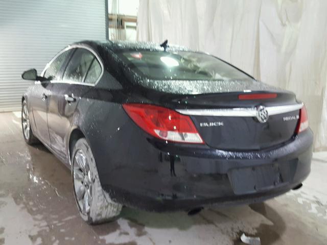 2G4GS5EVXD9127985 - 2013 BUICK REGAL PREM BLACK photo 3