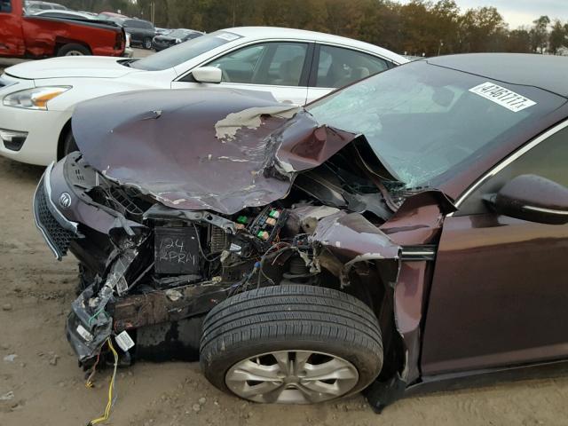 5XXGN4A70DG100963 - 2013 KIA OPTIMA EX MAROON photo 9