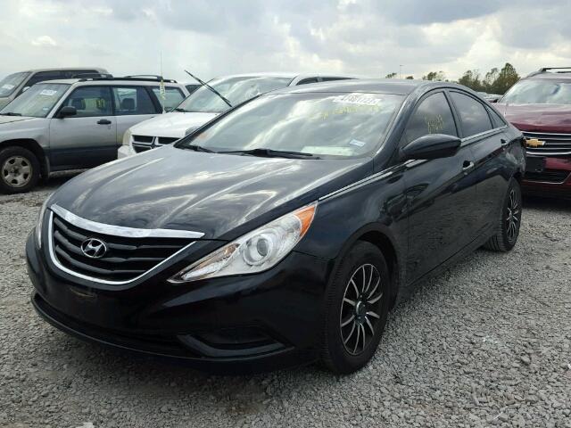 5NPEB4AC2BH269011 - 2011 HYUNDAI SONATA GLS BLACK photo 2