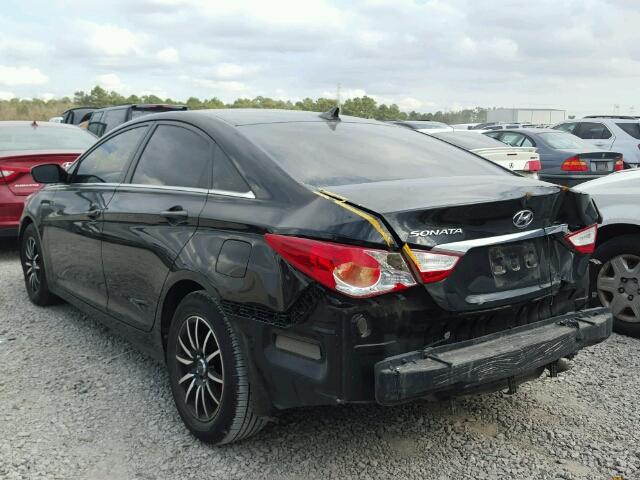 5NPEB4AC2BH269011 - 2011 HYUNDAI SONATA GLS BLACK photo 3