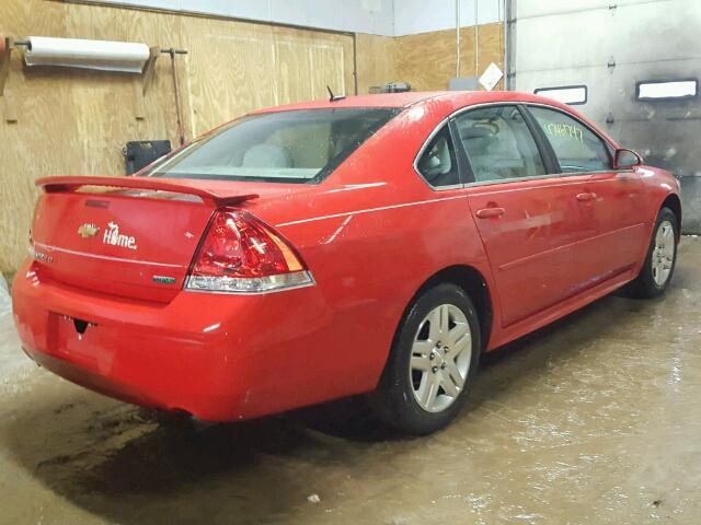 2G1WB5E39C1182612 - 2012 CHEVROLET IMPALA LT RED photo 4