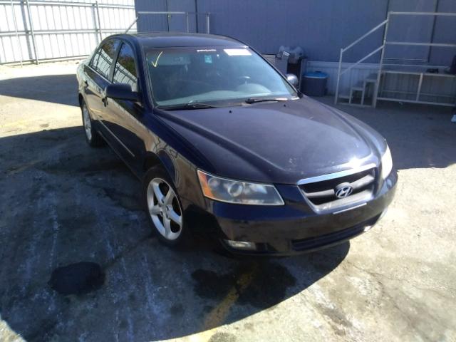 5NPET46C87H247558 - 2007 HYUNDAI SONATA BLUE photo 1