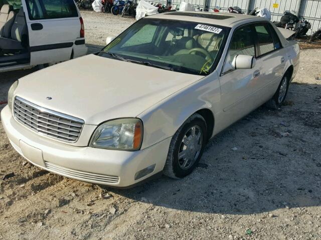 1G6KD54Y73U184783 - 2003 CADILLAC DEVILLE WHITE photo 2