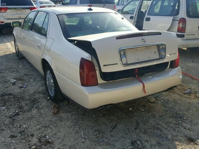 1G6KD54Y73U184783 - 2003 CADILLAC DEVILLE WHITE photo 3