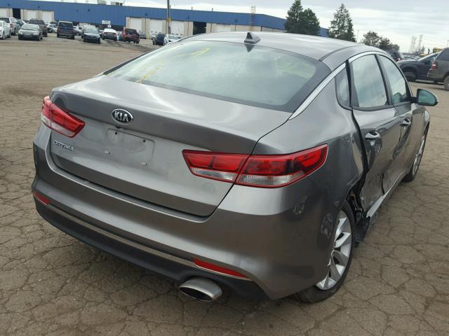 5XXGT4L36HG167699 - 2017 KIA OPTIMA LX GRAY photo 4