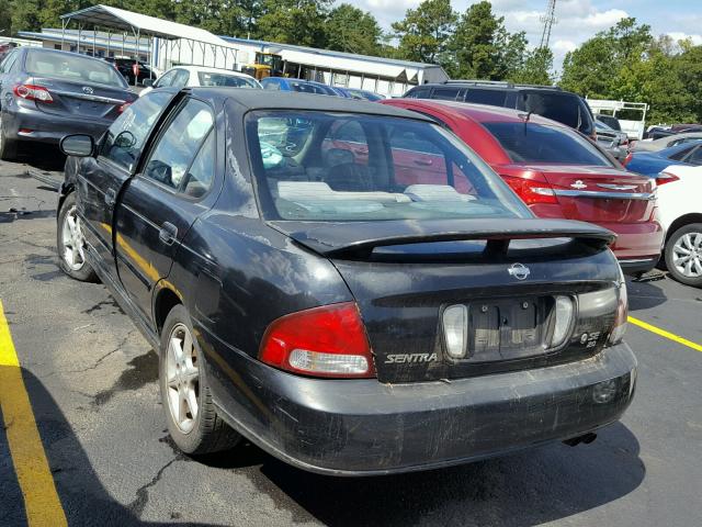 3N1BB51D71L110391 - 2001 NISSAN SENTRA SE BLACK photo 3