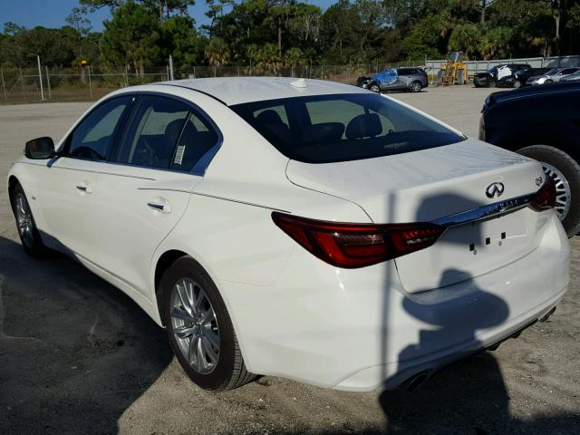 JN1CV7APXJM241094 - 2018 INFINITI Q50 PURE WHITE photo 3