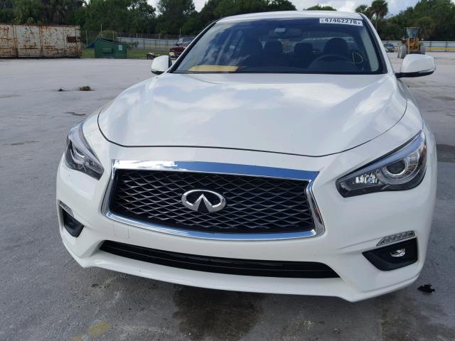 JN1CV7APXJM241094 - 2018 INFINITI Q50 PURE WHITE photo 9