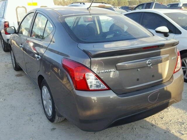 3N1CN7AP8GL917271 - 2016 NISSAN VERSA S GRAY photo 3