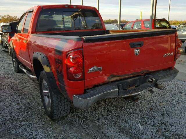 1D7HU18268S505677 - 2008 DODGE RAM 1500 S RED photo 3