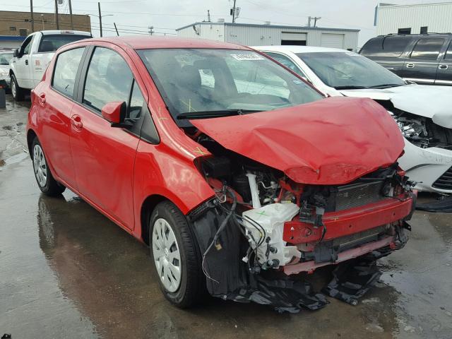 VNKKTUD38FA024357 - 2015 TOYOTA YARIS RED photo 1