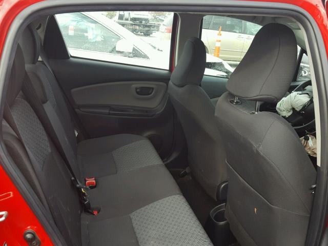 VNKKTUD38FA024357 - 2015 TOYOTA YARIS RED photo 6