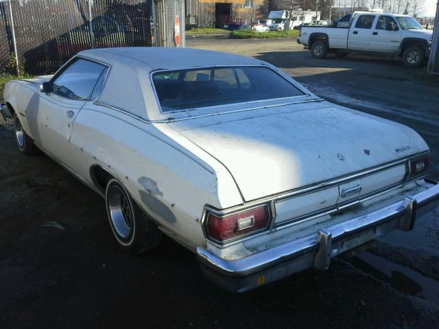 6G30S229335 - 1976 FORD GRNDTORINO WHITE photo 3