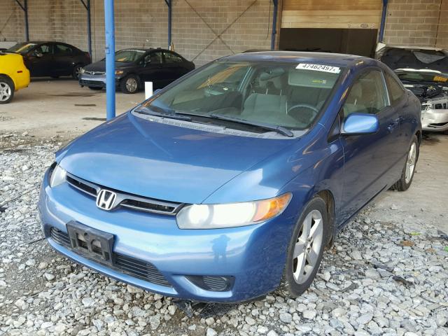 2HGFG12888H559450 - 2008 HONDA CIVIC EX BLUE photo 2