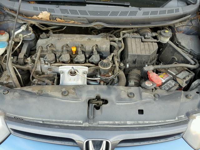 2HGFG12888H559450 - 2008 HONDA CIVIC EX BLUE photo 7