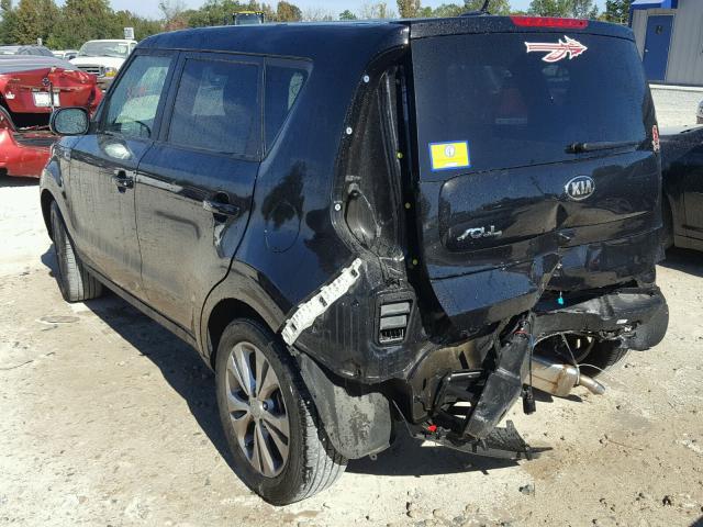 KNDJP3A53G7304971 - 2016 KIA SOUL + BLACK photo 3