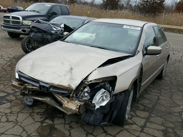 1HGCM66393A079674 - 2003 HONDA ACCORD LX GOLD photo 2