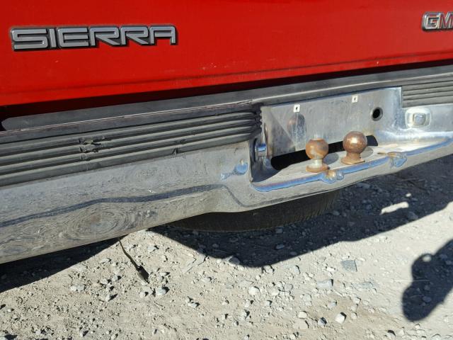 1GTDC14K5PZ508688 - 1993 GMC SIERRA C15 RED photo 9