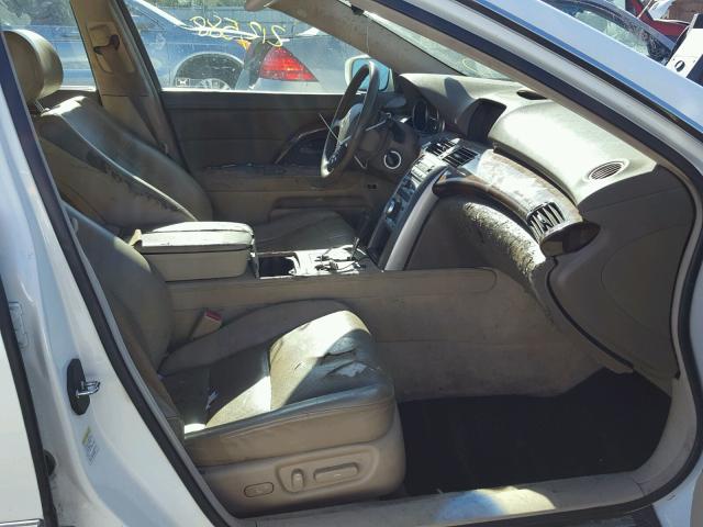 JH4KB16585C005706 - 2005 ACURA RL WHITE photo 5