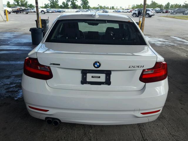 WBA1G9C56FVX96614 - 2015 BMW 228 XI WHITE photo 9