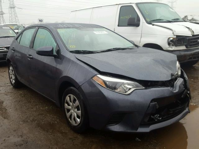 2T1BURHEXEC034638 - 2014 TOYOTA COROLLA L BLUE photo 1