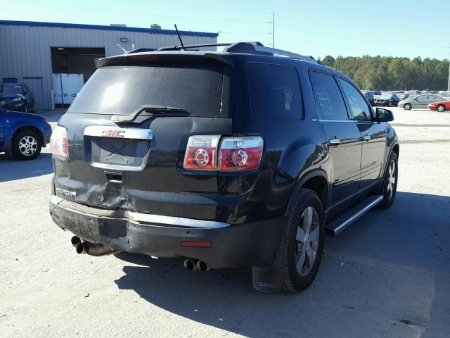 1GKKRRED2CJ350666 - 2012 GMC ACADIA SLT BLACK photo 4