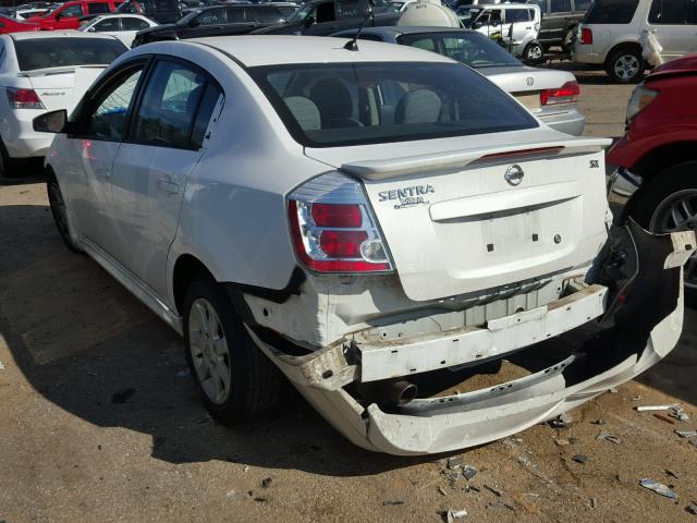 3N1AB6AP4BL711030 - 2011 NISSAN SENTRA 2.0 WHITE photo 3