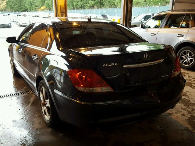 JH4KB16566C005401 - 2006 ACURA RL შავი ფოტო 3