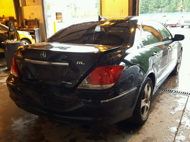 JH4KB16566C005401 - 2006 ACURA RL შავი ფოტო 4