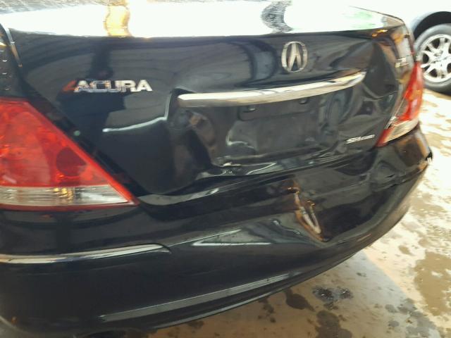 JH4KB16566C005401 - 2006 ACURA RL შავი ფოტო 9