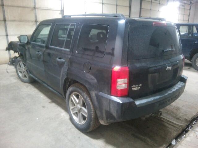 1J8FF28W28D663659 - 2008 JEEP PATRIOT SP BLACK photo 3