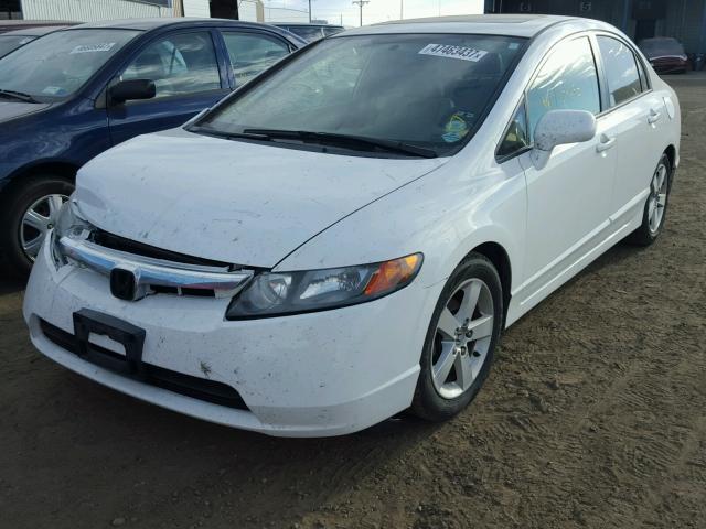 1HGFA16856L111467 - 2006 HONDA CIVIC EX WHITE photo 2