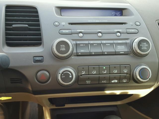 1HGFA16856L111467 - 2006 HONDA CIVIC EX WHITE photo 9